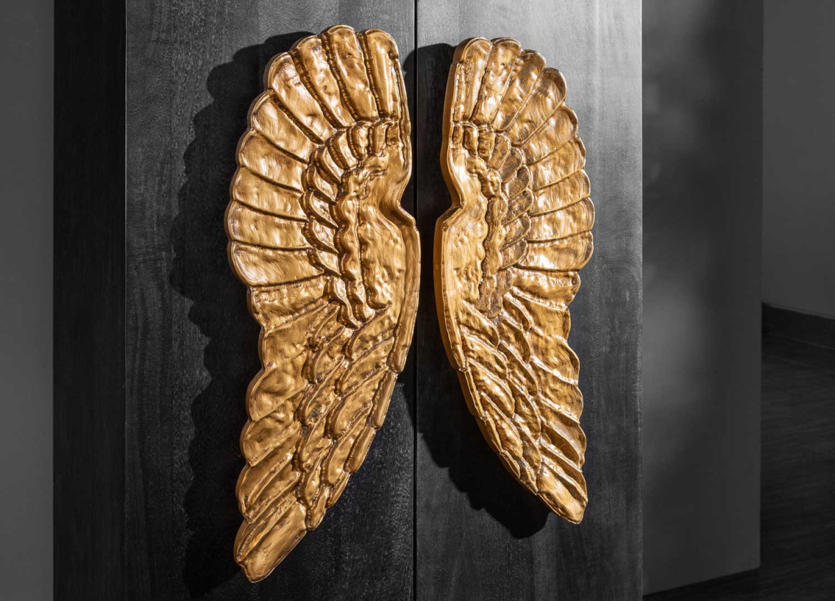 Bahut Manguier Noir et Ailes Dorées