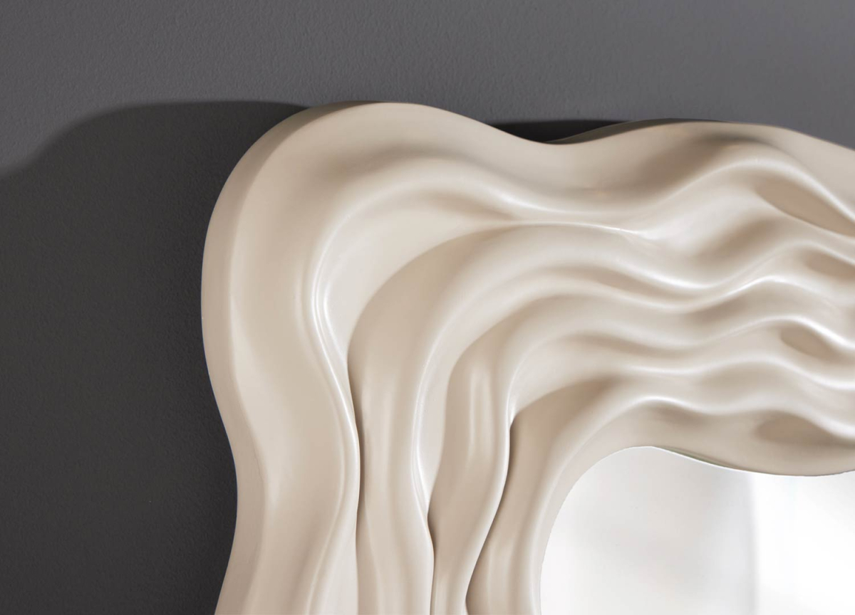 Miroir Original avec Relief Beige