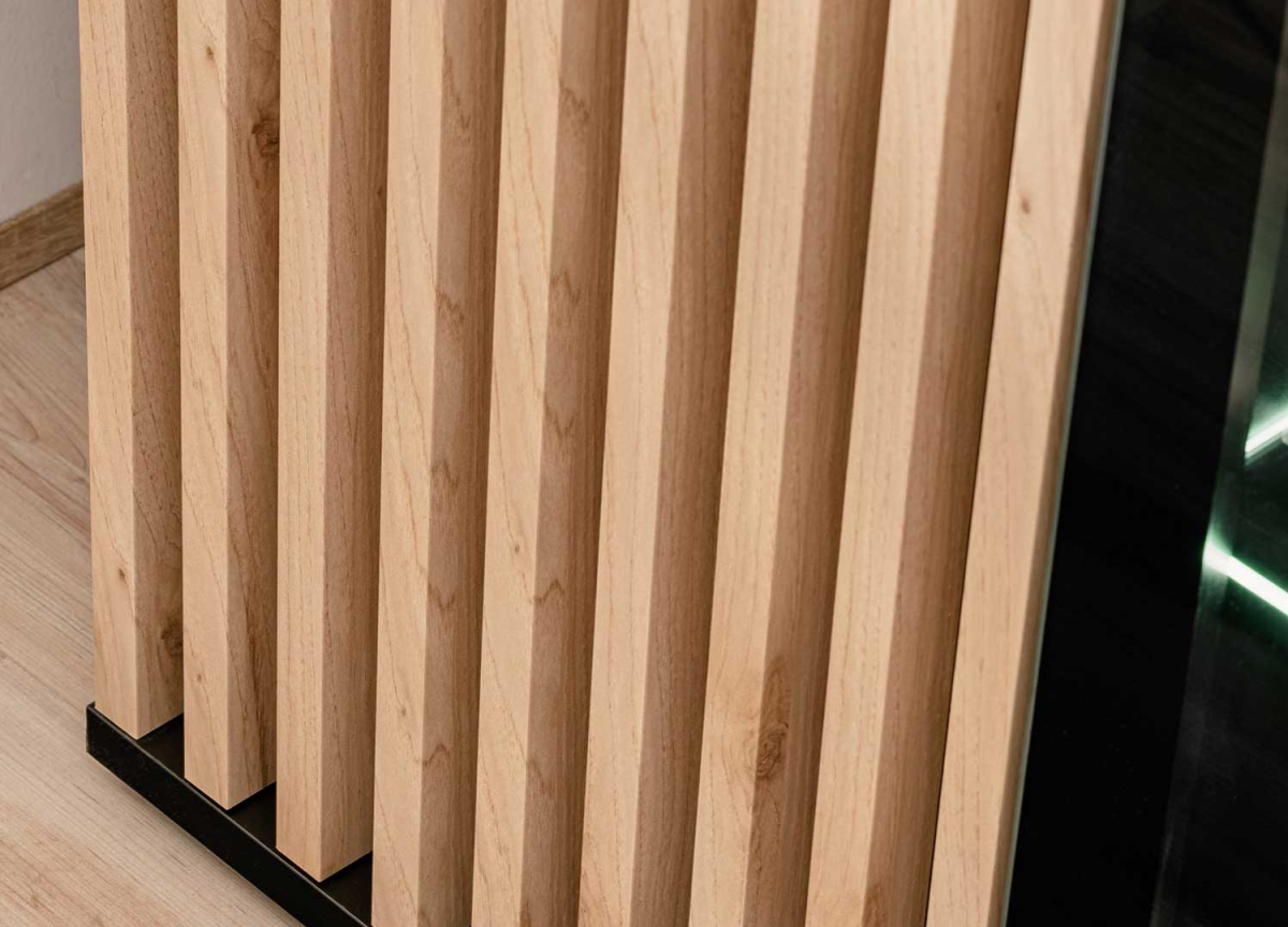 Ensemble Meuble TV , Vitrines avec LED, Noir et Bois