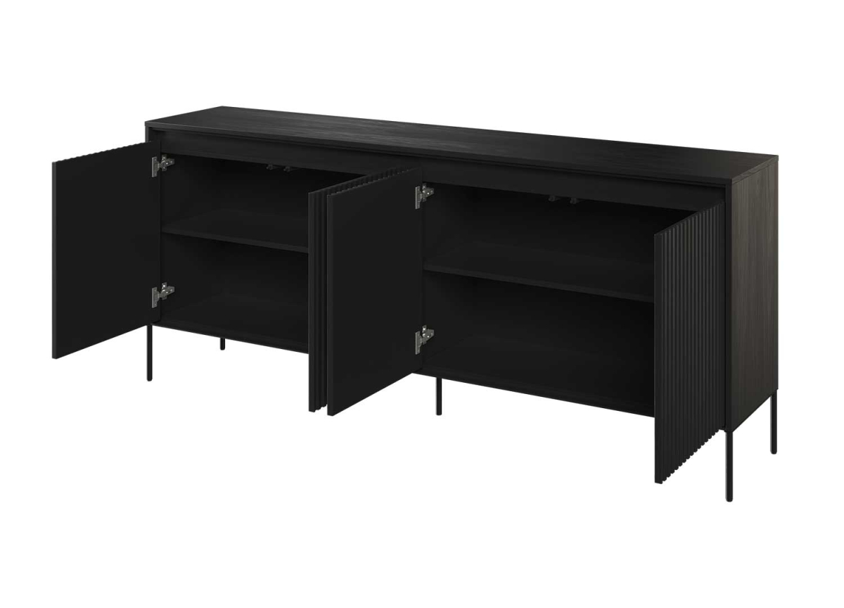 Buffet Moderne Noir avec LED