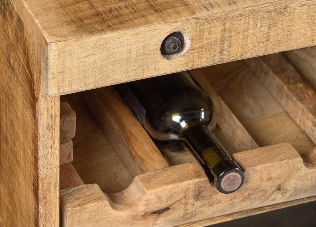 Buffet Massif Rustique avec Portes et Tiroirs