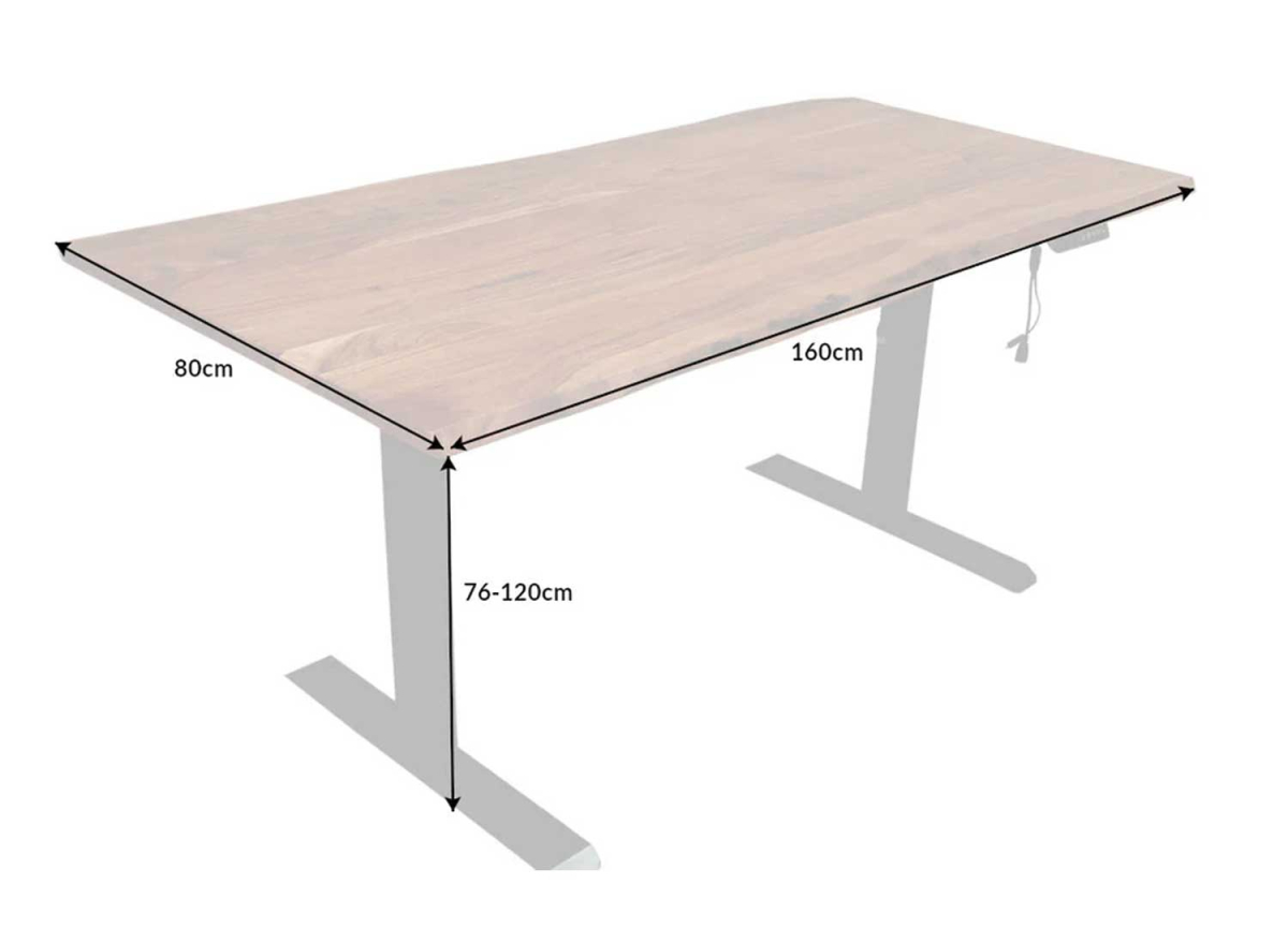 Bureau Assis Debout en Bois Massif