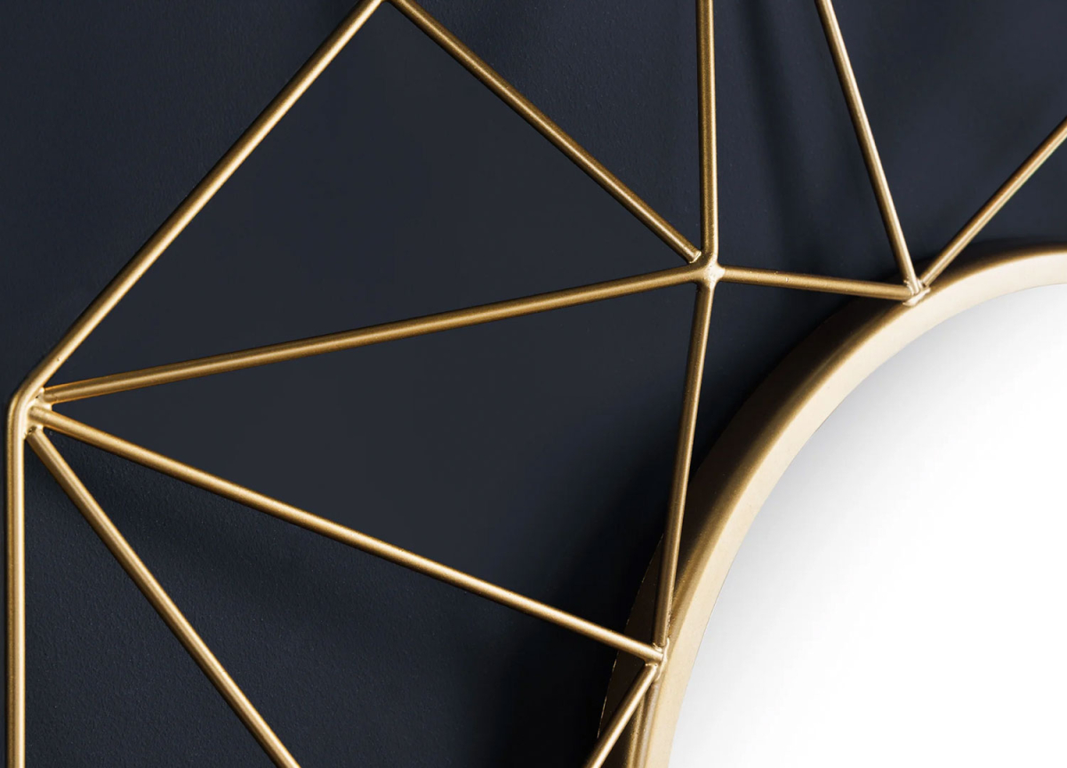 Miroir Design Doré 80 cm