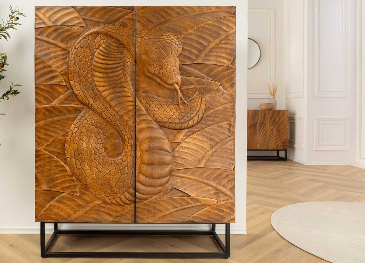 Buffet en bois massif 2 portes