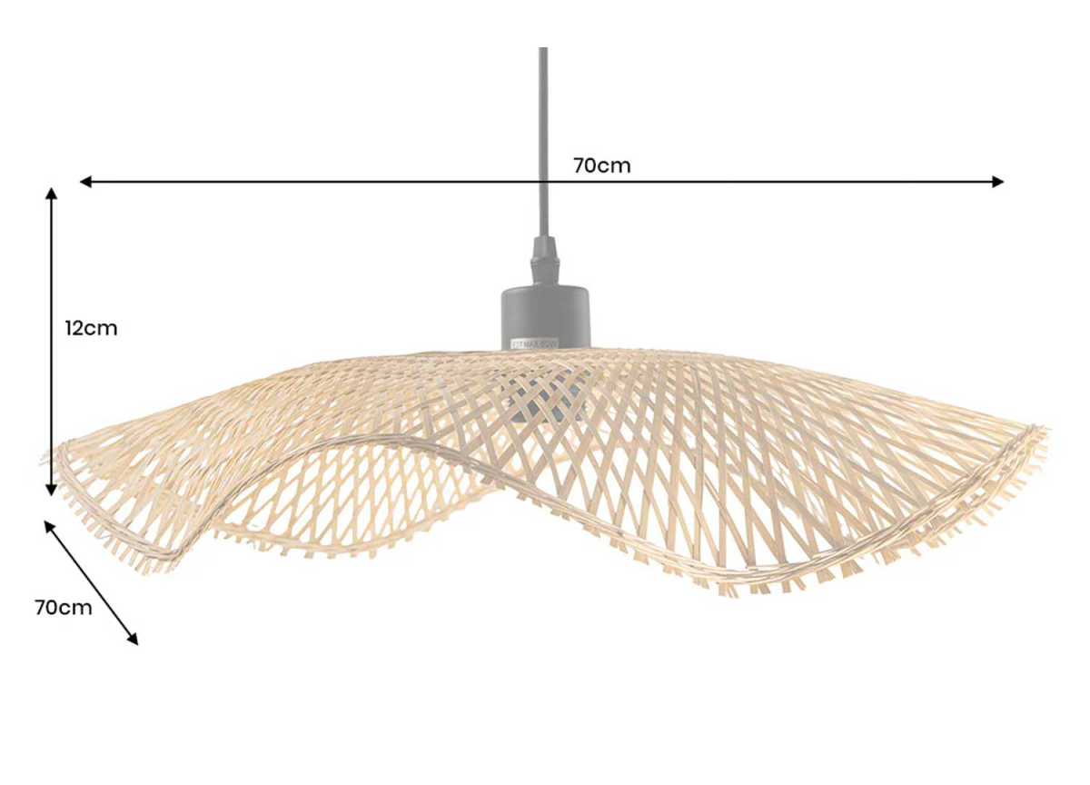 Lustre bambou 70 cm Clarence