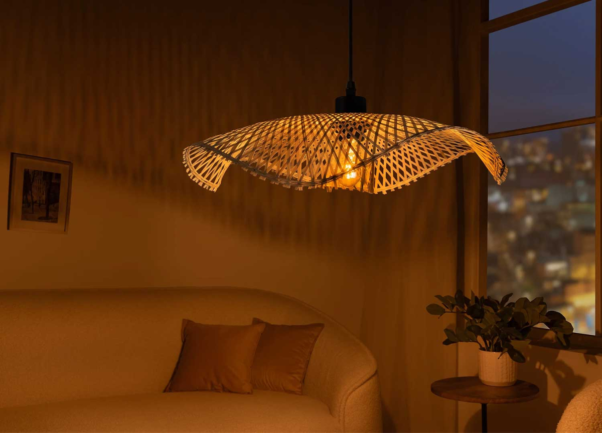 Lustre bambou 70 cm Clarence
