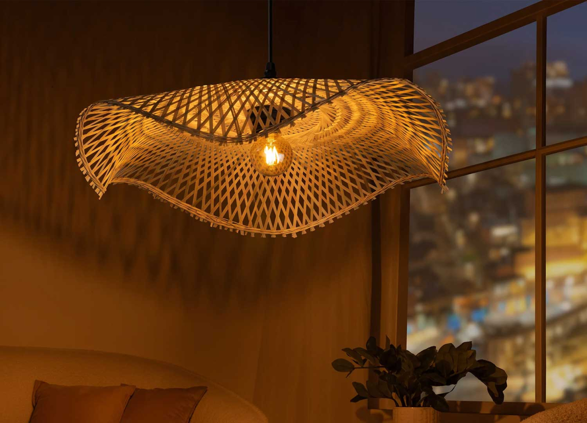 Lustre bambou 70 cm Clarence