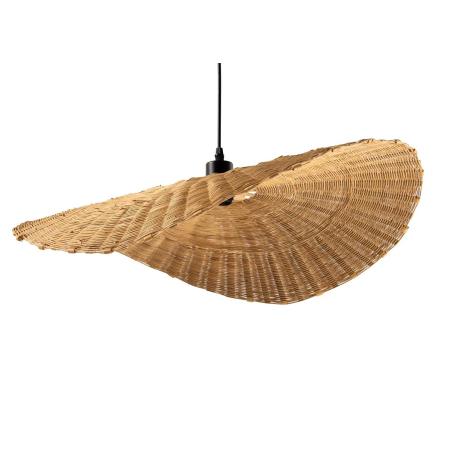 Lampe Pendante Bambou Tressé 50 cm