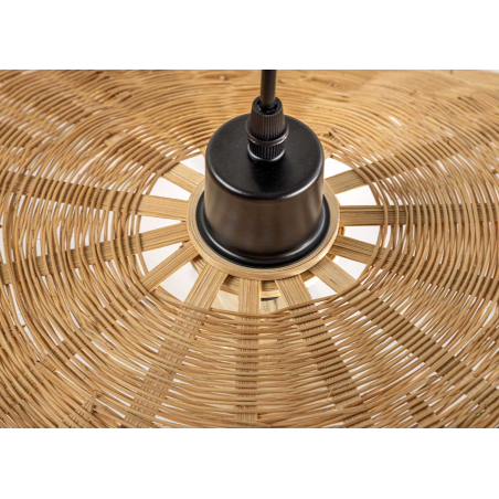 Lampe Pendante Bambou Tressé 50 cm
