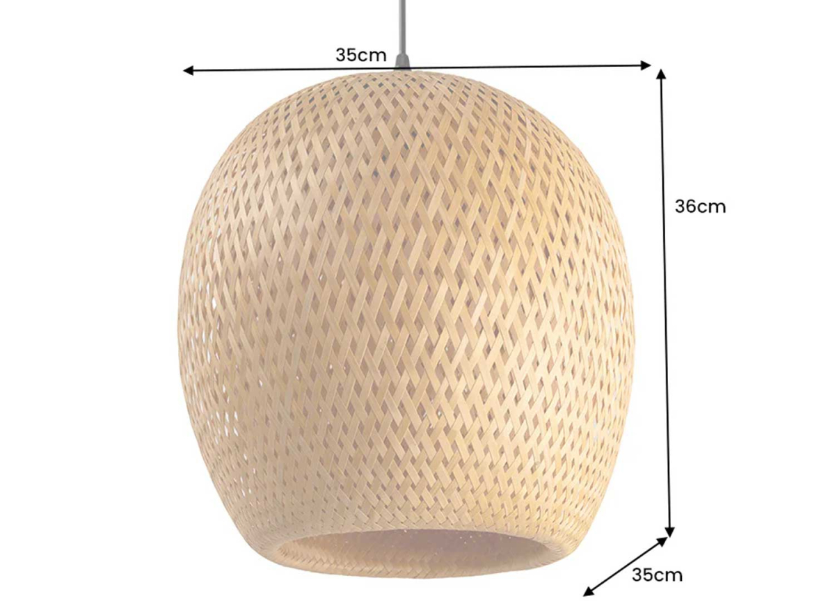 Lampe Pendante en Bambou Bohème