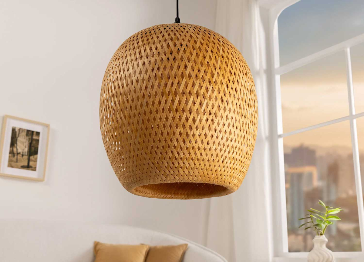 Lampe Pendante en Bambou Bohème