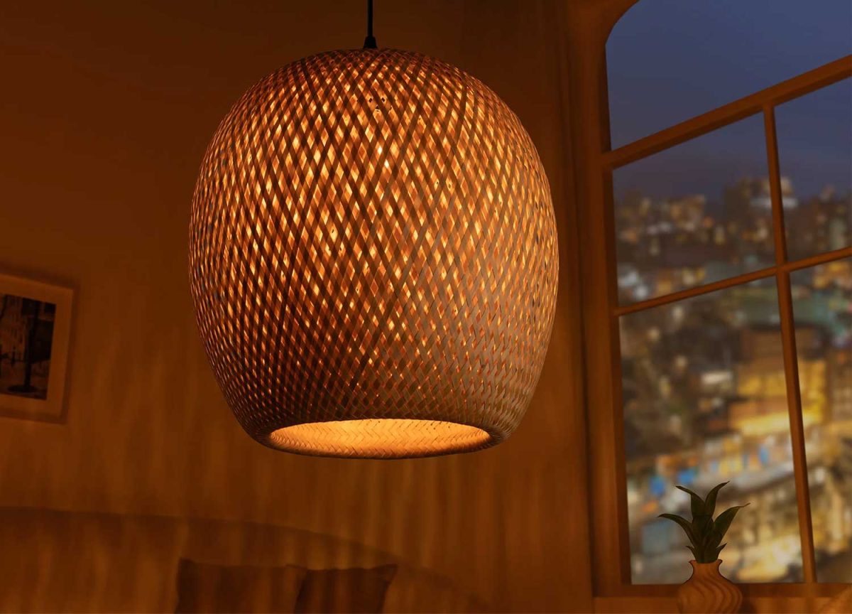 Lampe Pendante en Bambou Bohème