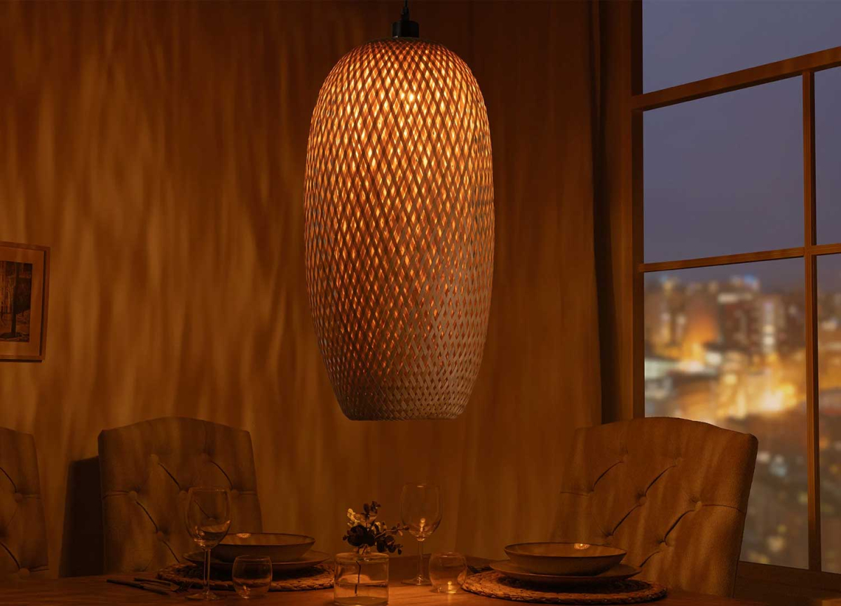 Luminaire en Bambou 46 cm de Haut