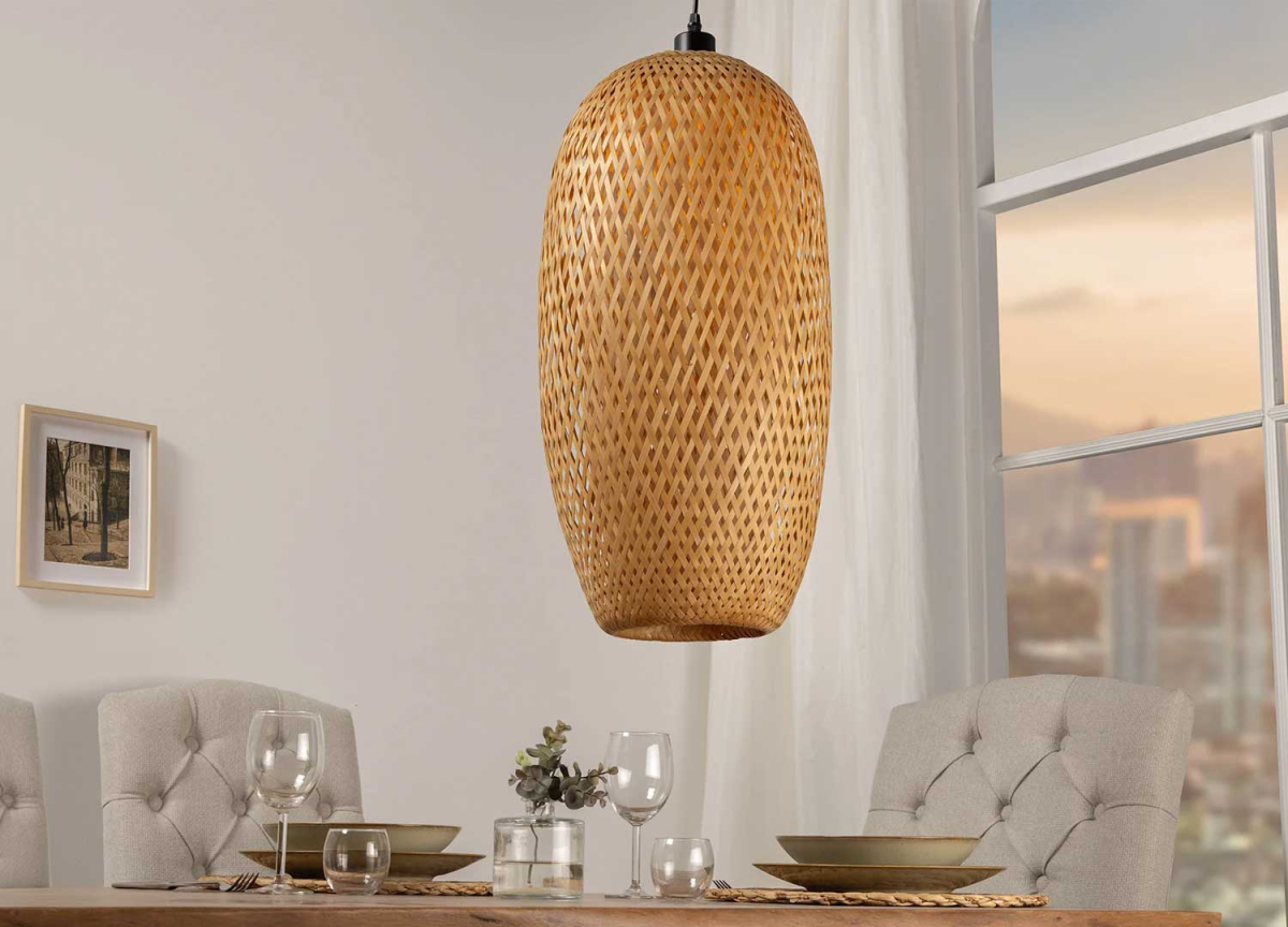 Luminaire en Bambou 46 cm de Haut