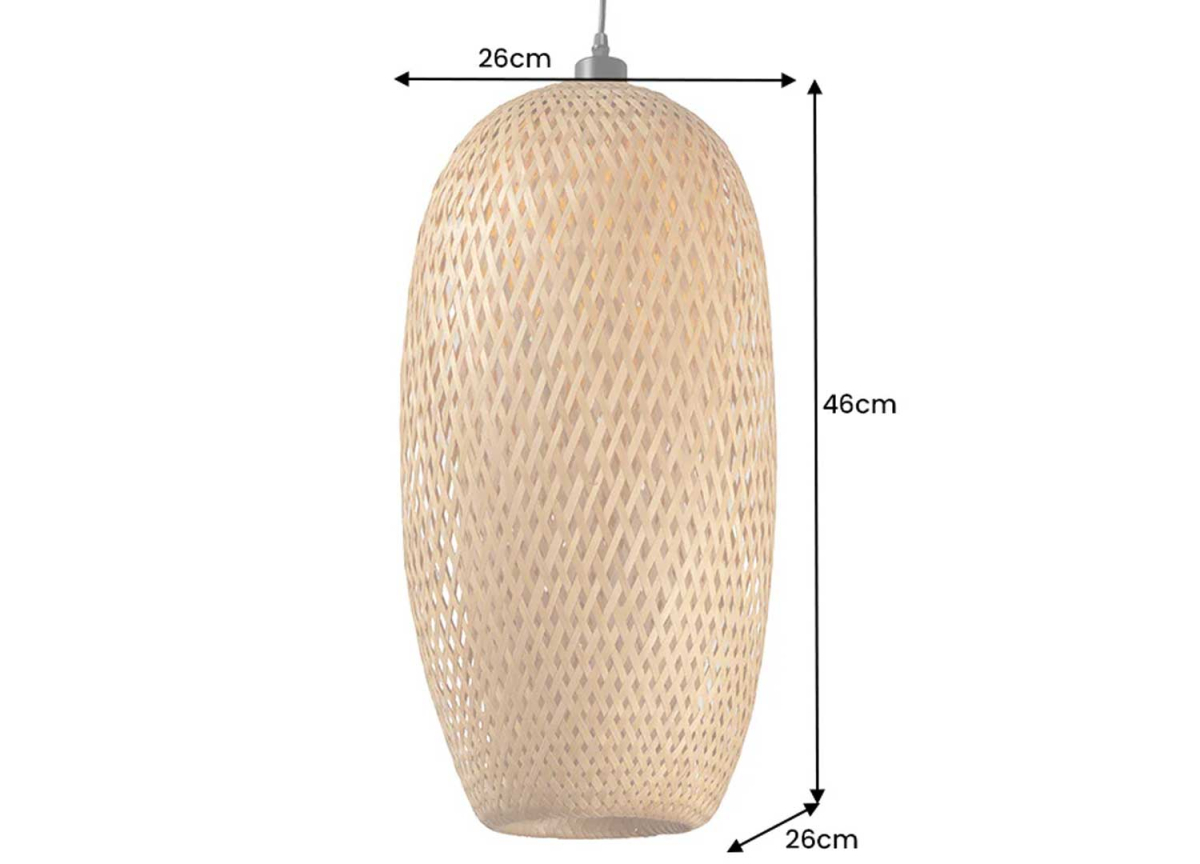 Luminaire en Bambou 46 cm de Haut