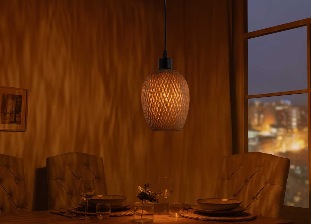 Petite Lampe Pendante en Bambou 20 cm