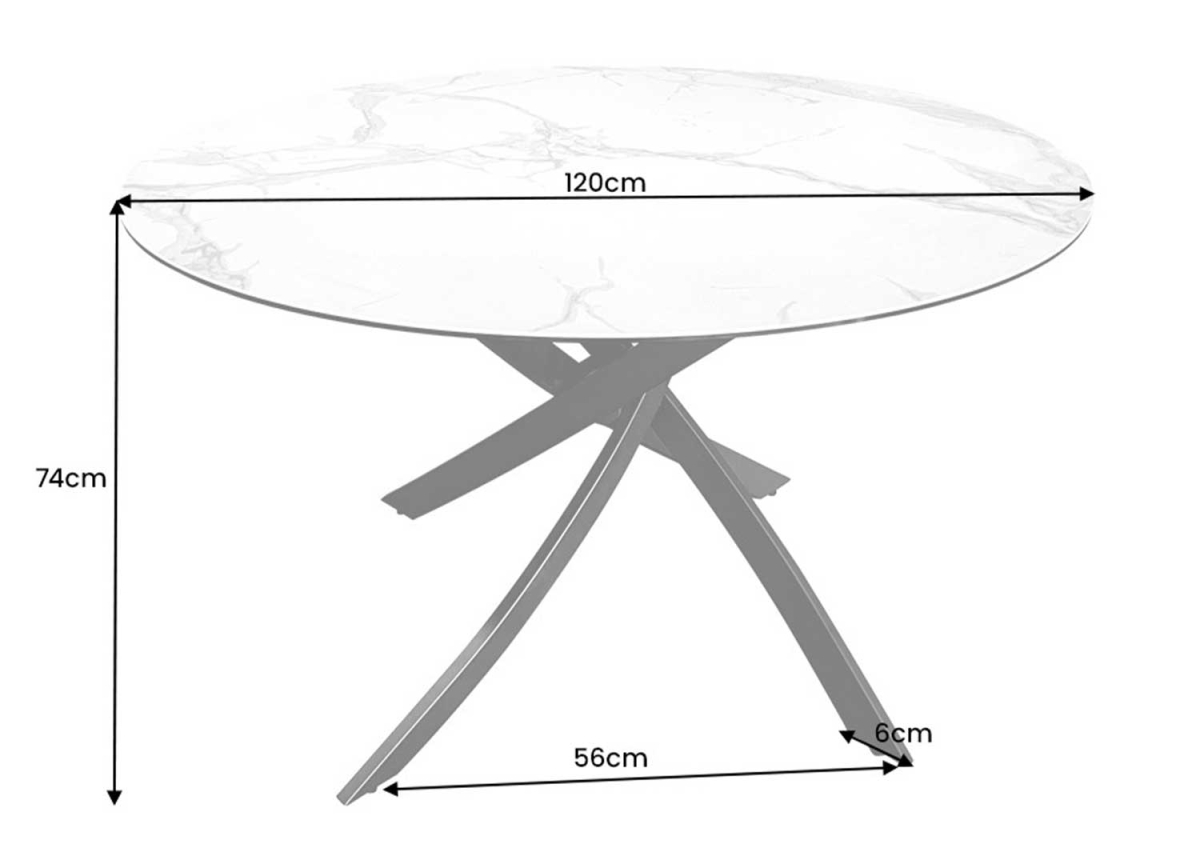 Mesures de la table ronde