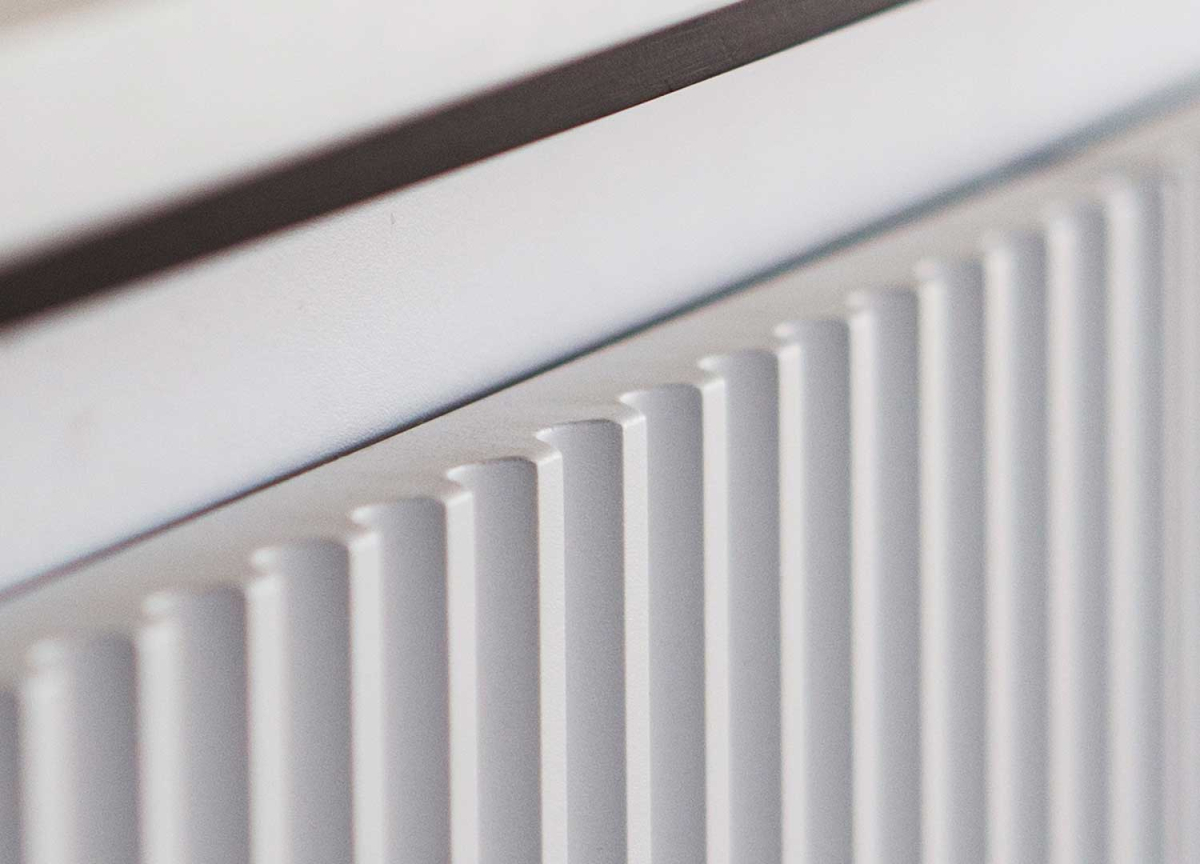 Meuble TV Moderne Blanc et Noir avec LED