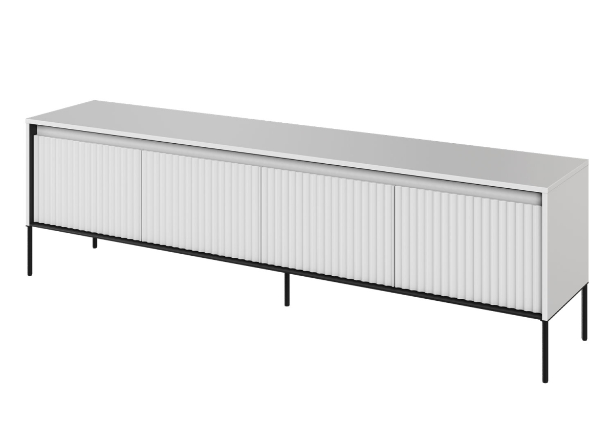 Meuble TV Blanc 4 portes 193 cm
