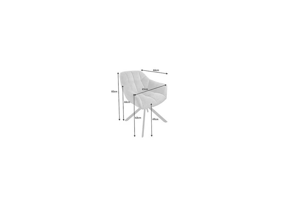 Mesures en détails du fauteuil
