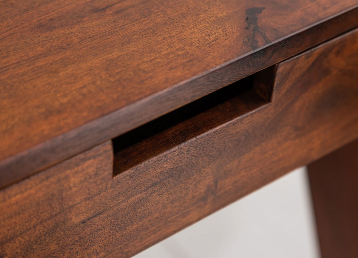 Bureau Secrétaire en Bois Foncé