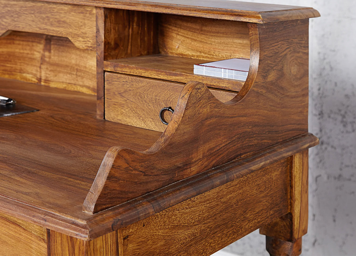 Bureau Secrétaire en Bois de Shesham