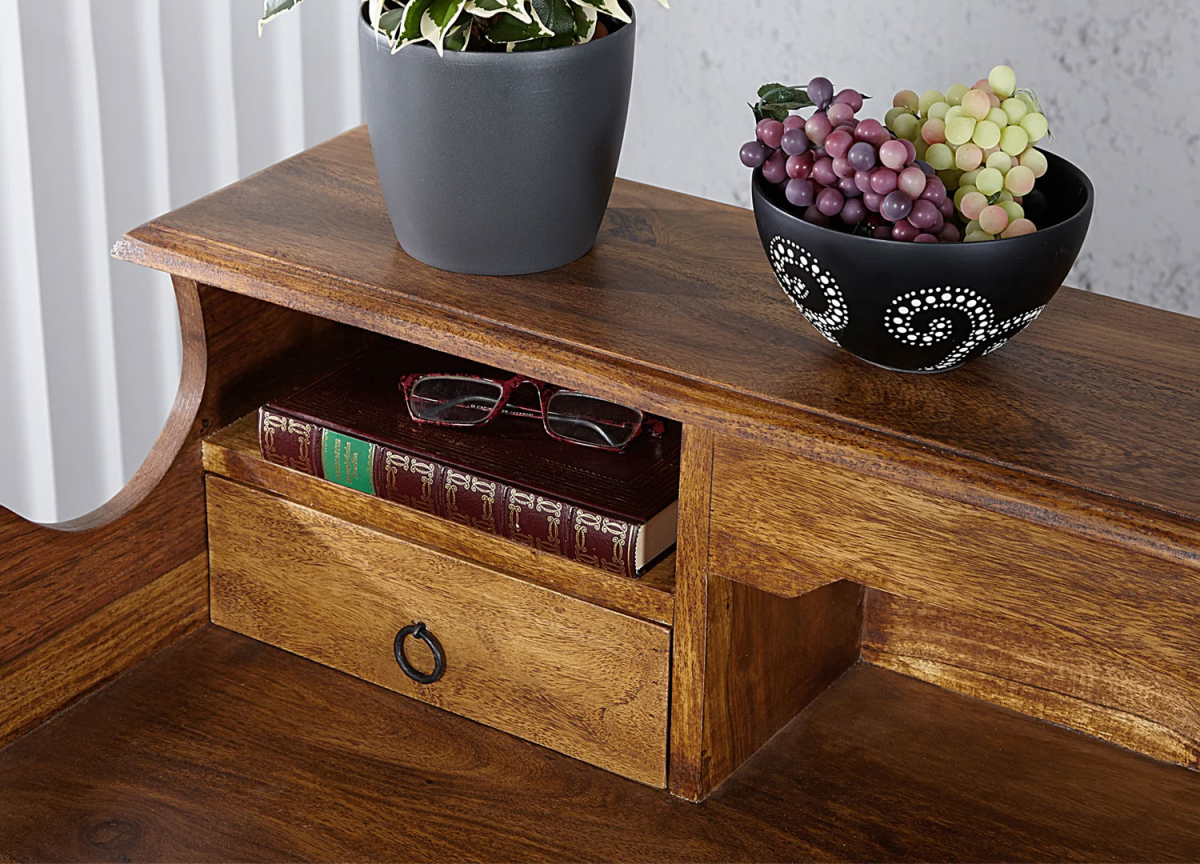 Bureau Secrétaire en Bois de Shesham