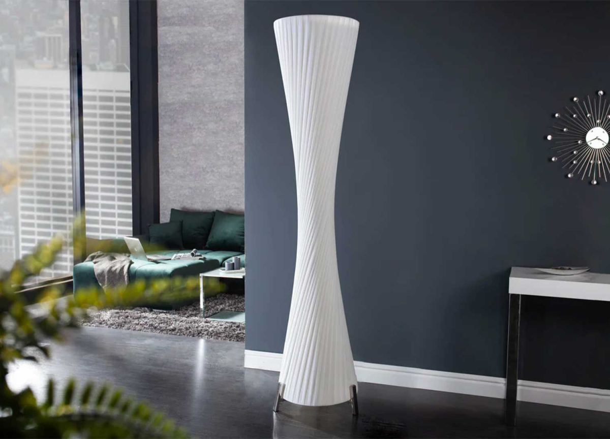 Luminaire lampadaire intérieur design blanc moderne