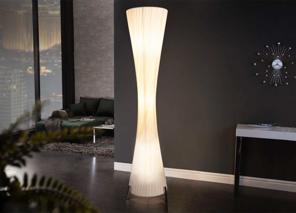 Luminaire lampadaire design moderne blanc