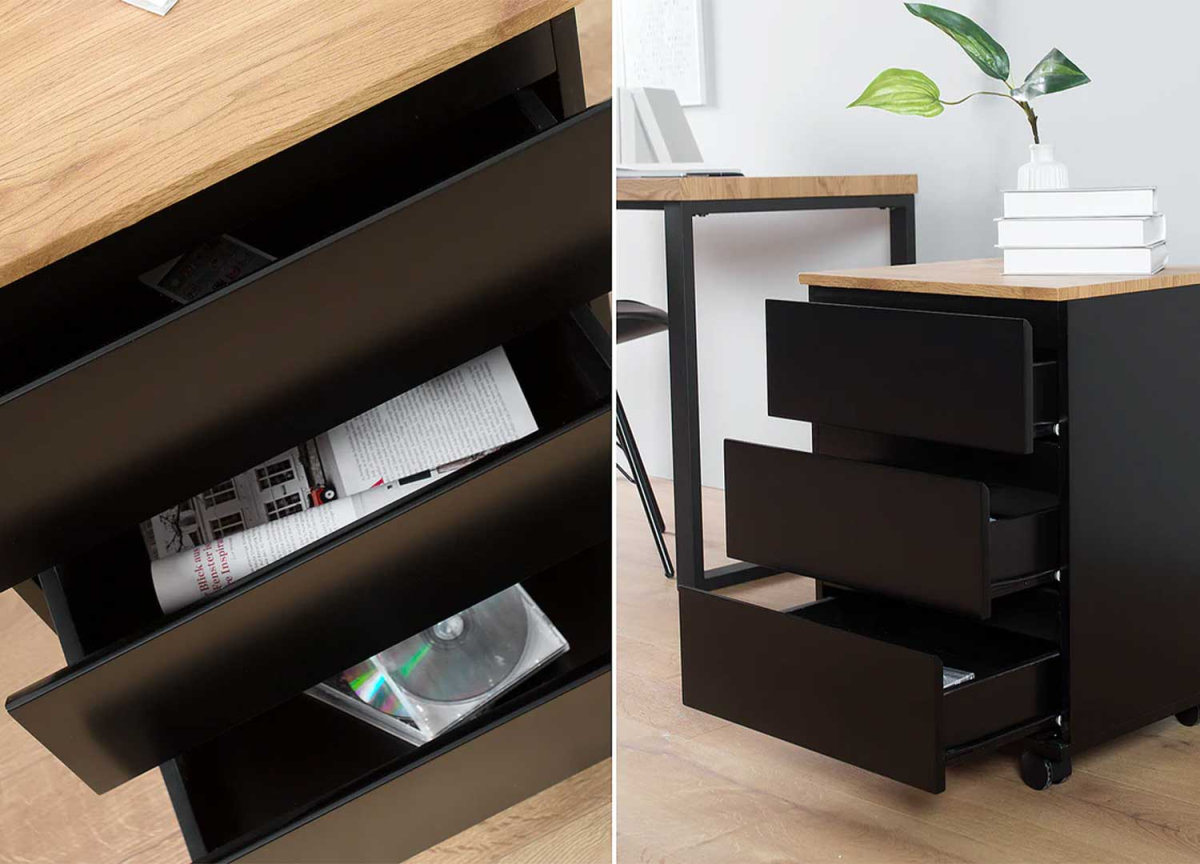 Qualité et détail du meuble de rangement