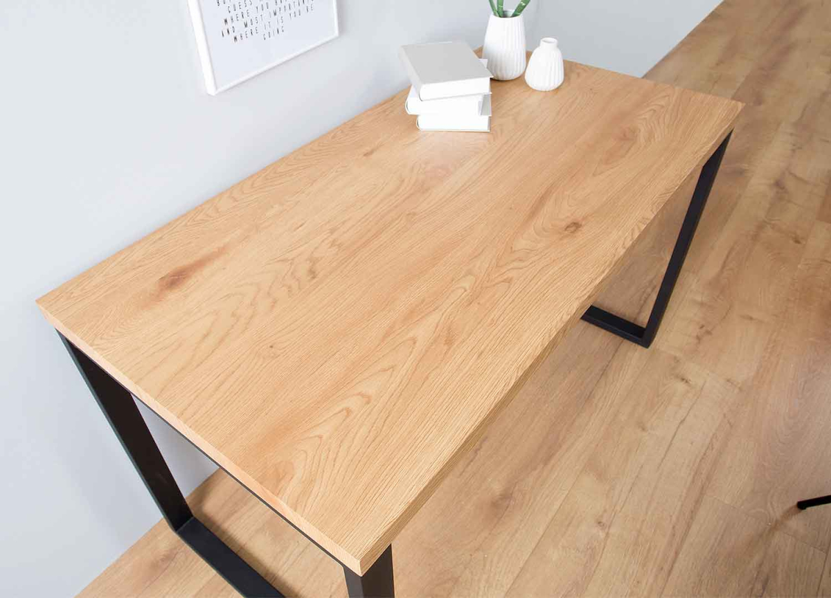 Meuble bureau plaqué chêne