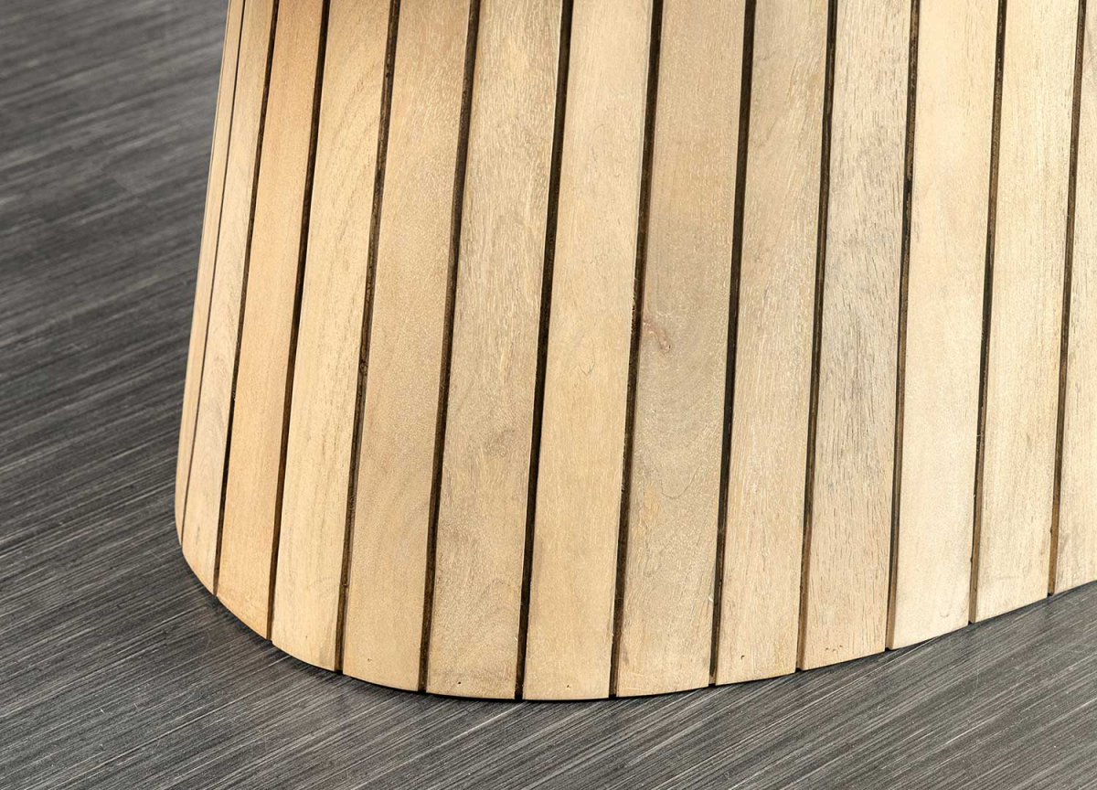 Table à Manger Ovale 220 cm - Manguier Blanchi