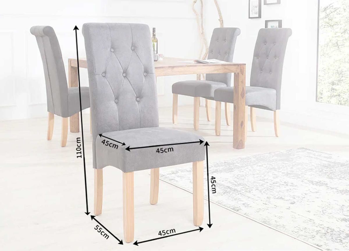 Chaises Vintage Marron | Pieds en bois massif