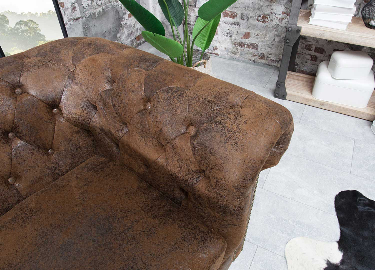 Fauteuil vintage en microfibre