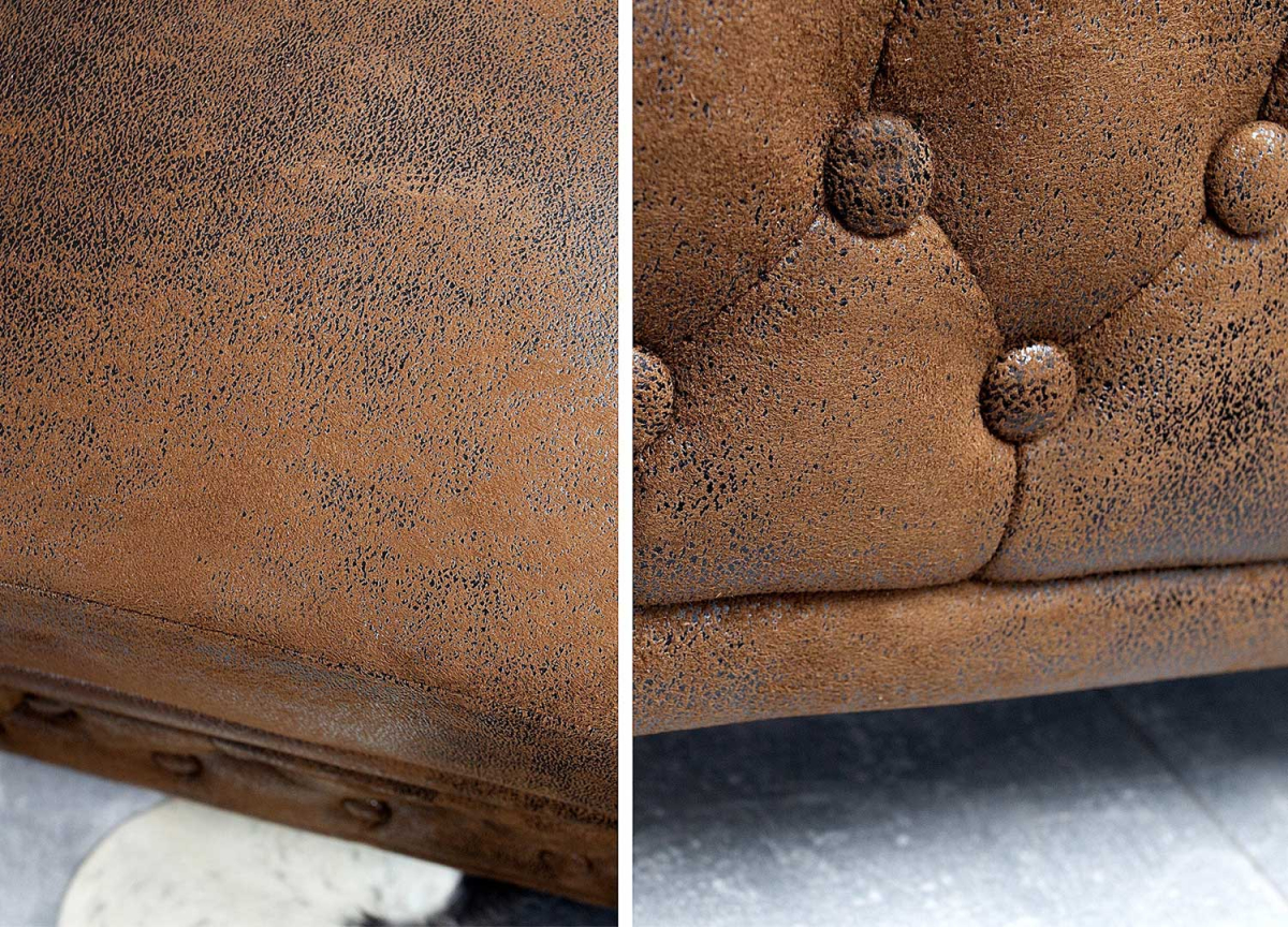 Fauteuil vintage en microfibre