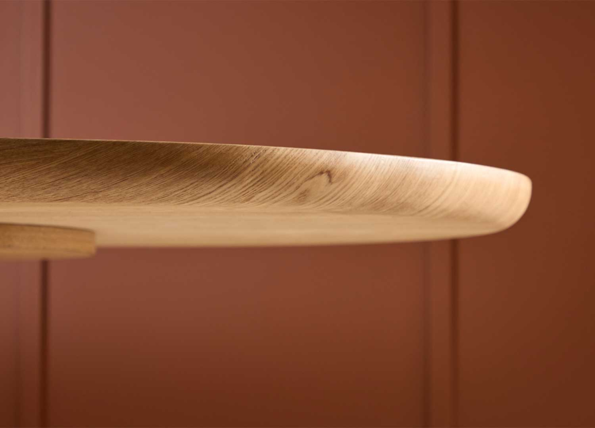 Table Ovale Bois Naturel 200 cm  6-8 Places