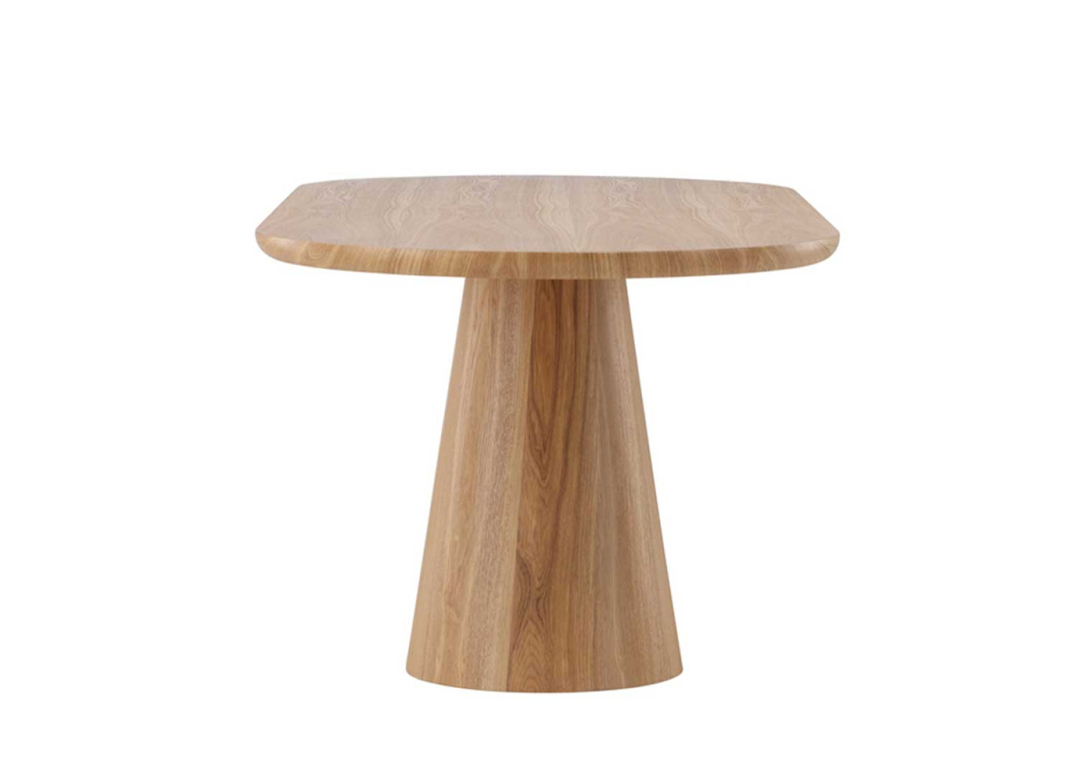 Table Ovale Bois Naturel 200 cm  6-8 Places