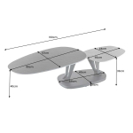 Table Basse Design Modulable en Céramique