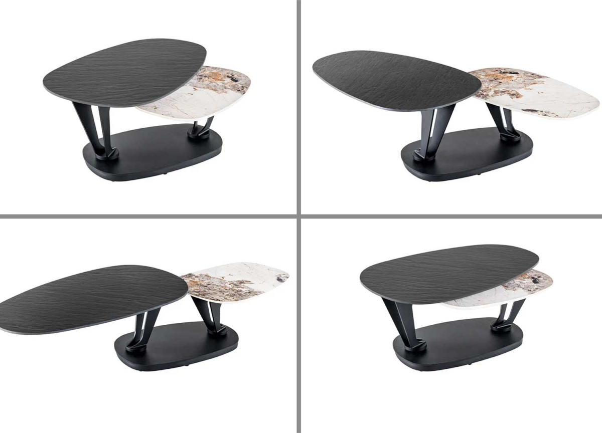 Table design en céramique modulable