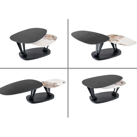 Table design en céramique modulable