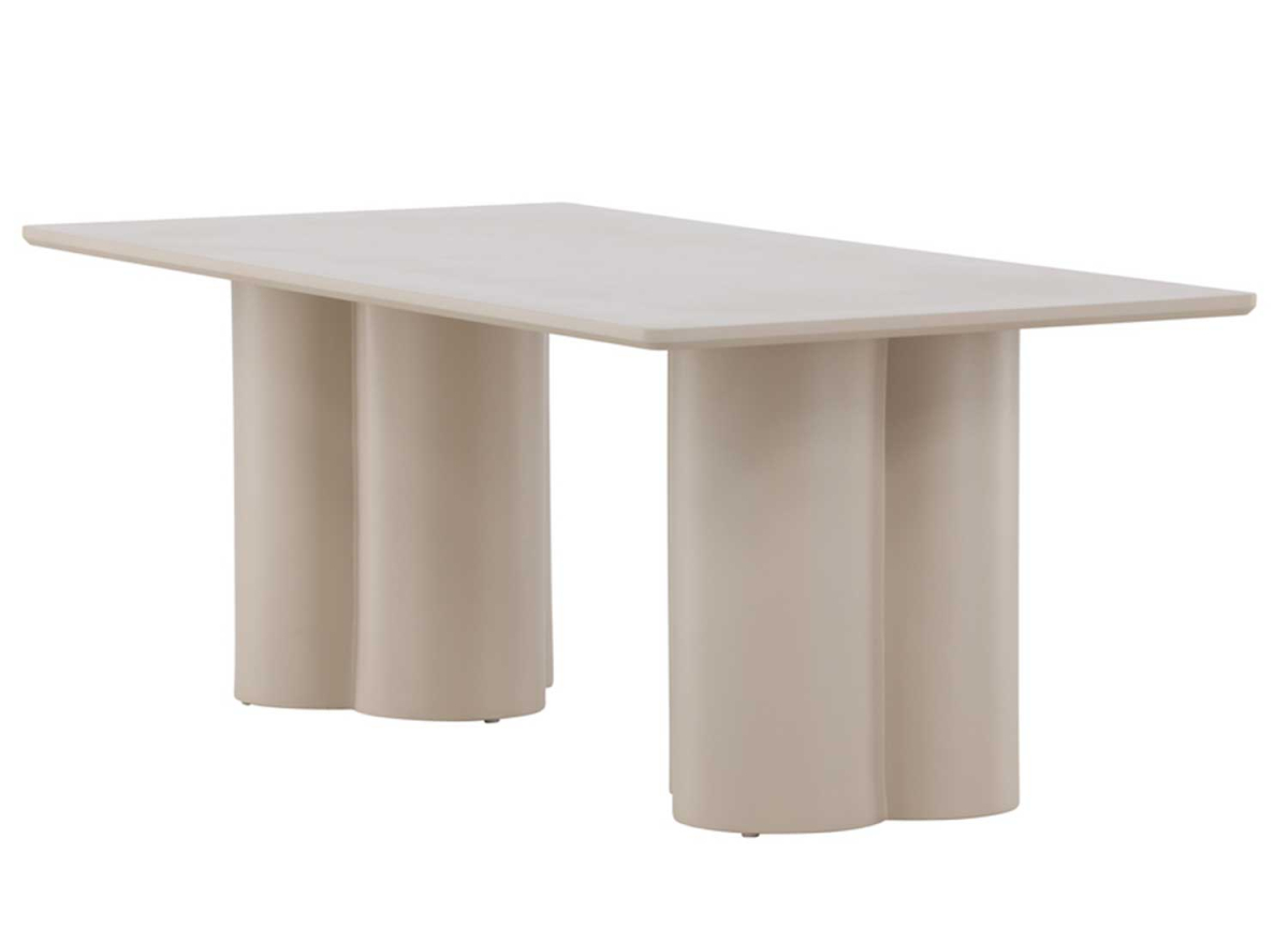 Table basse de salon design en bois beige