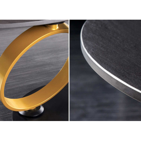 Table Basse Modulable Plateaux Ronds en Céramique