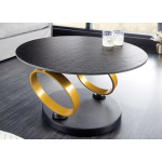 Table Basse Modulable Plateaux Ronds en Céramique