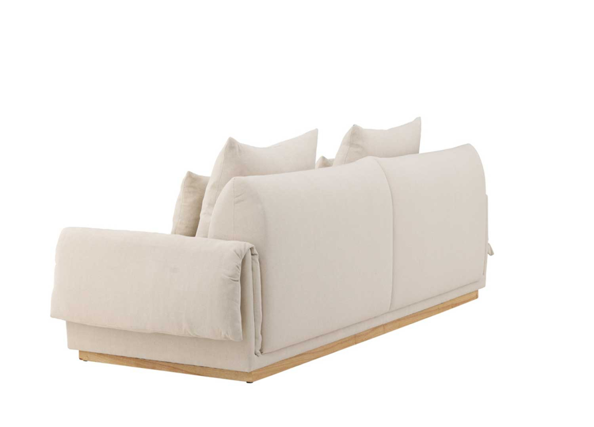 Canapé Scandinave 3 places en Lin Beige