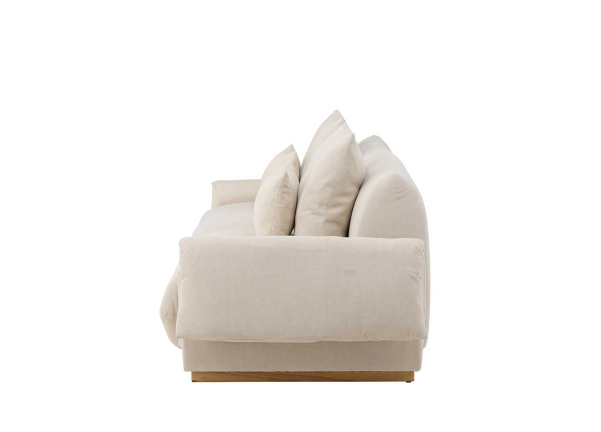 Canapé Scandinave 3 places en Lin Beige