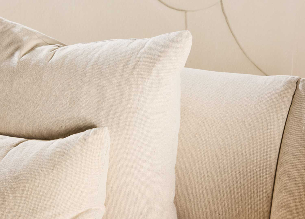 Canapé Scandinave 3 places en Lin Beige