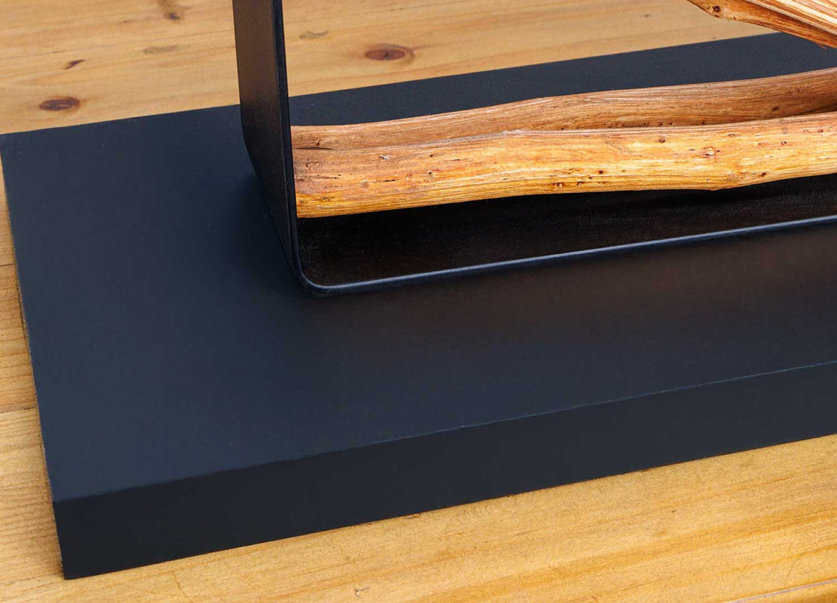 Lampe de Table Originale bois et métal 80 cm