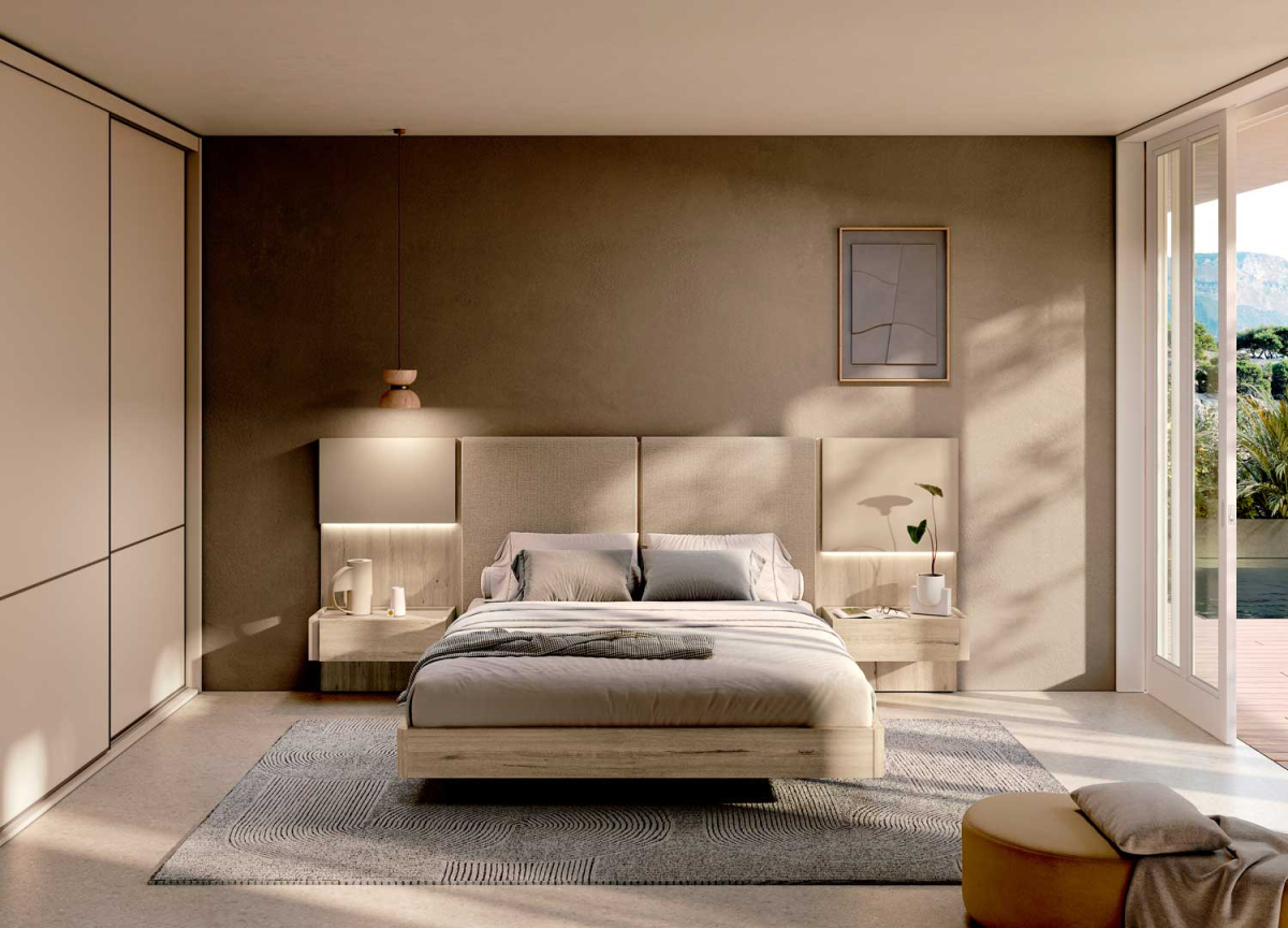 Lit de chambre à coucher adulte 180 x 200 cm