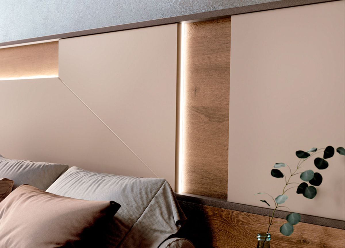Lit Double - 160/180x200 cm, Chevets, Tête de Lit
