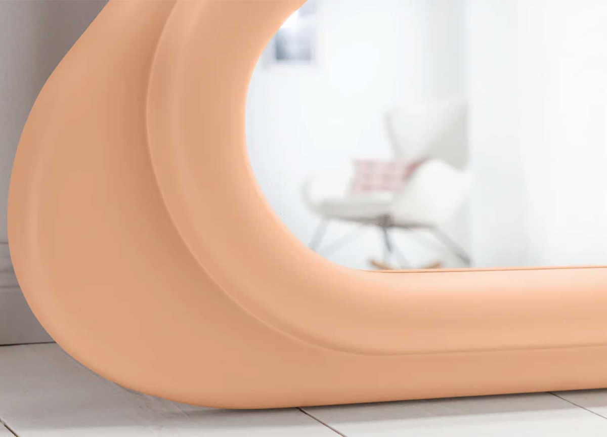 Miroir Design 160 cm Abricot Pastel